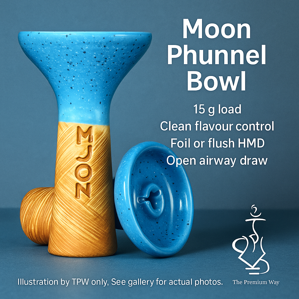 Moon 15 g phunnel – glazed clay, single-hole spire