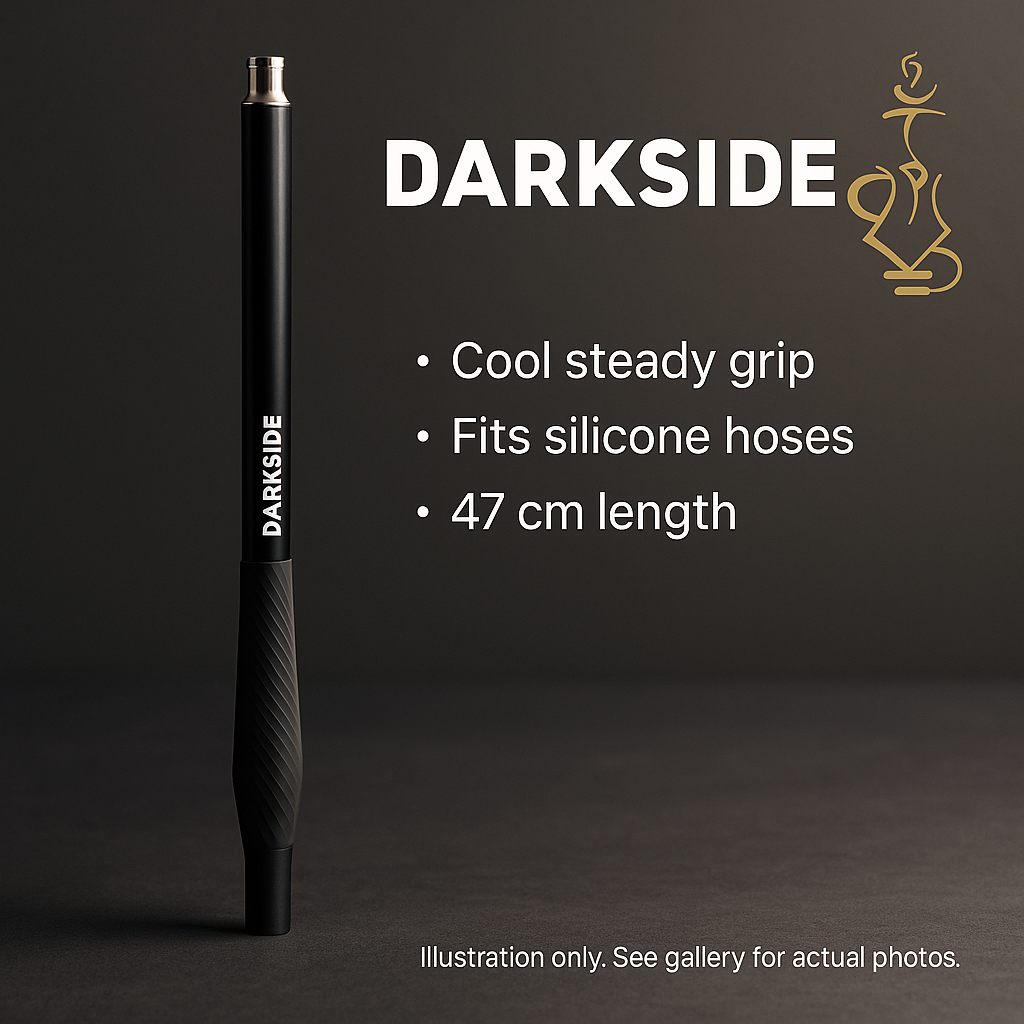 Darkside Mouthpiece Handle — 47 cm Silicone, Black