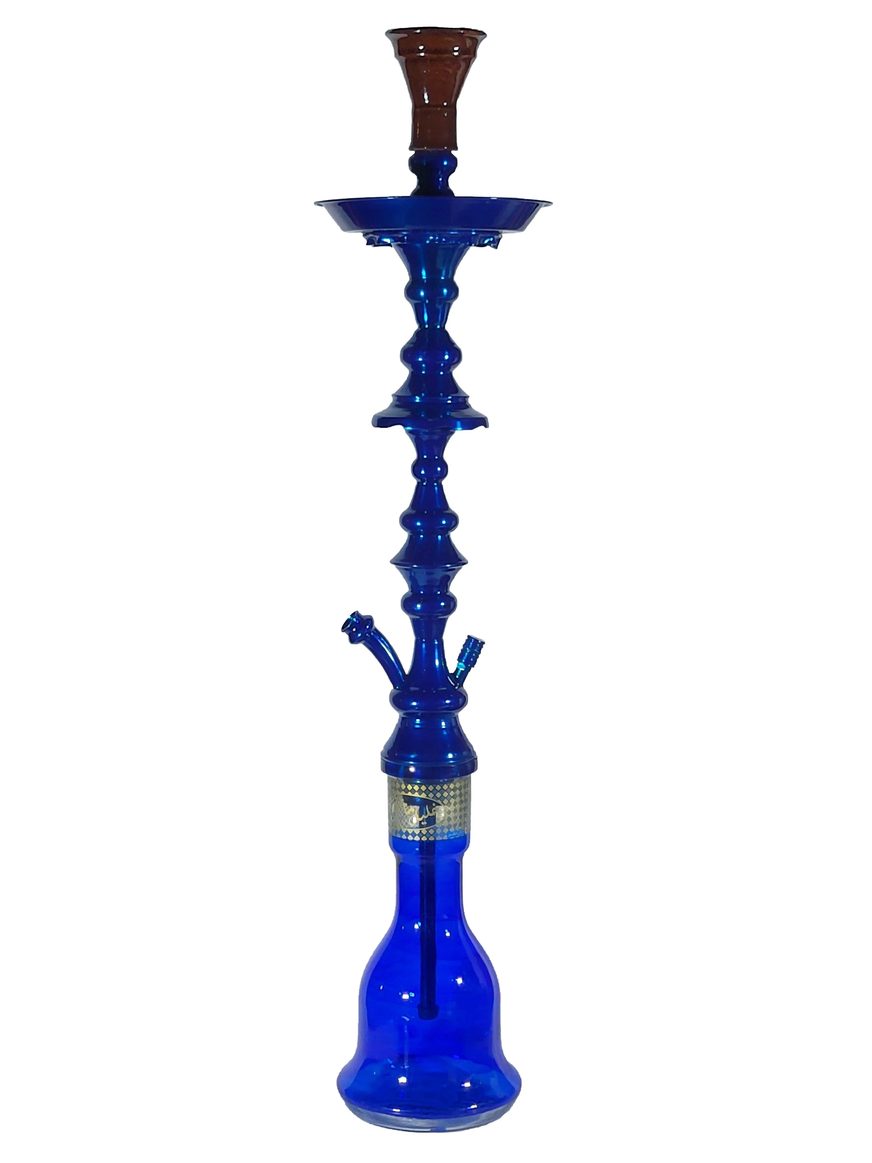 Rare Khalil Mamoon Shareef Blue 2 - Level Hookah – 31" Shisha | The Premium Way