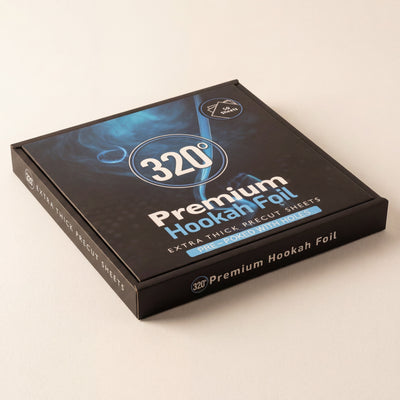 320° Premium Hookah Foil pre-poked 50-pack, the curated shisha foil range at The Premium Way.