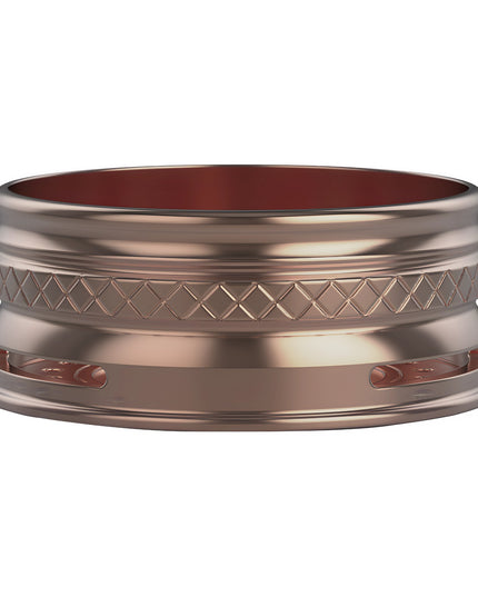 Pro 1 Cococrown HMD Charcoal Holder in Rose Gold with Elegant Finish
