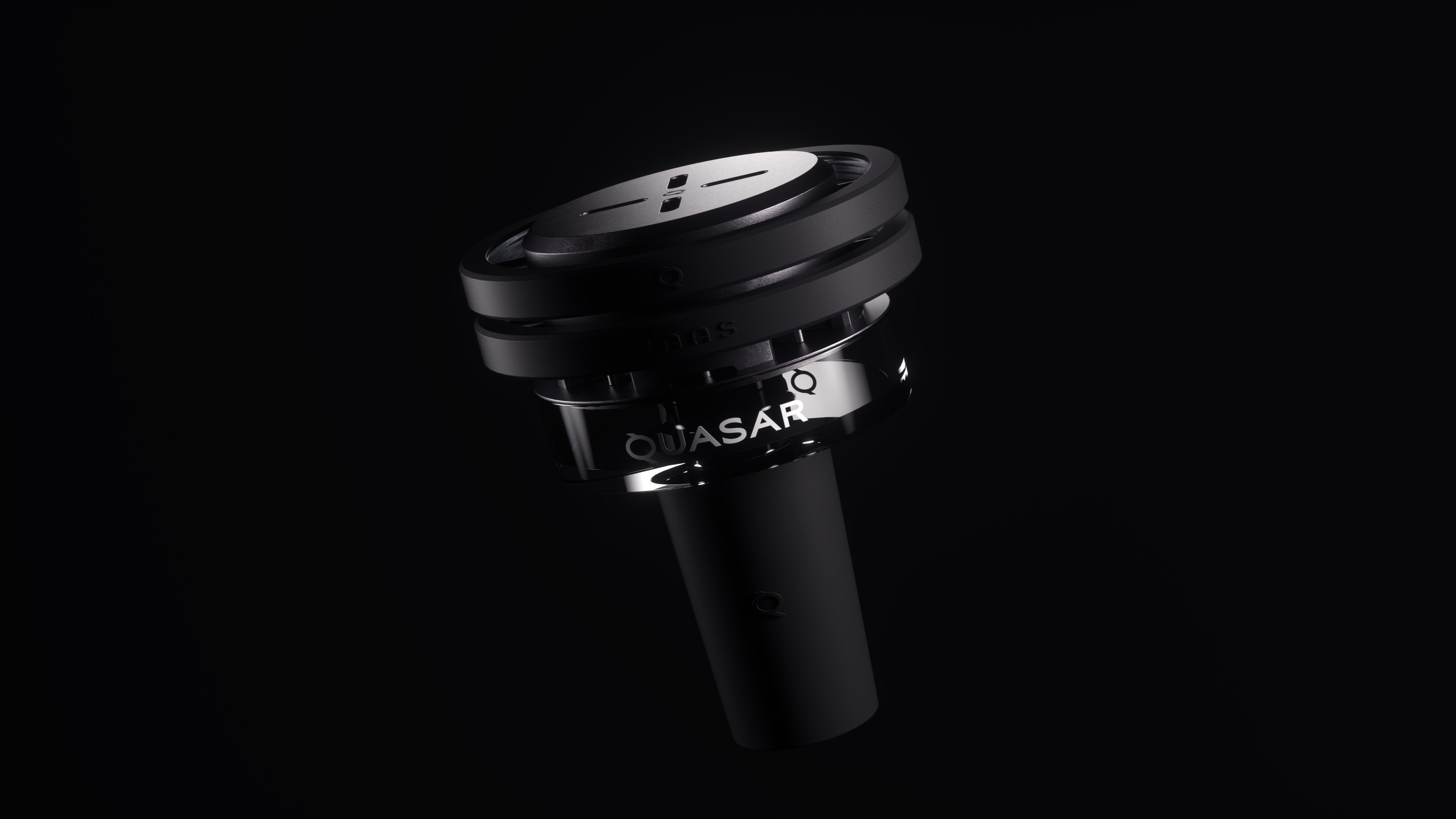 Sleek side view of Quasar Raas 2, highlighting its modern design and premium finish
