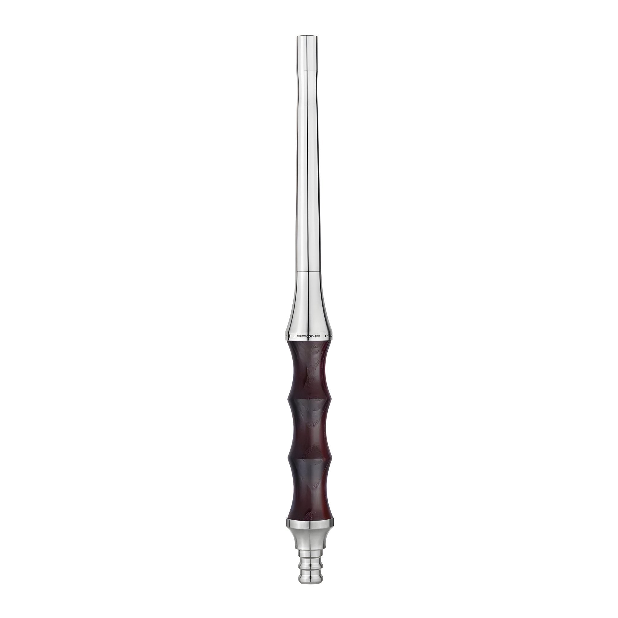 Japona Sensei Venge hookah mouthpiece with stainless steel and wood finish
