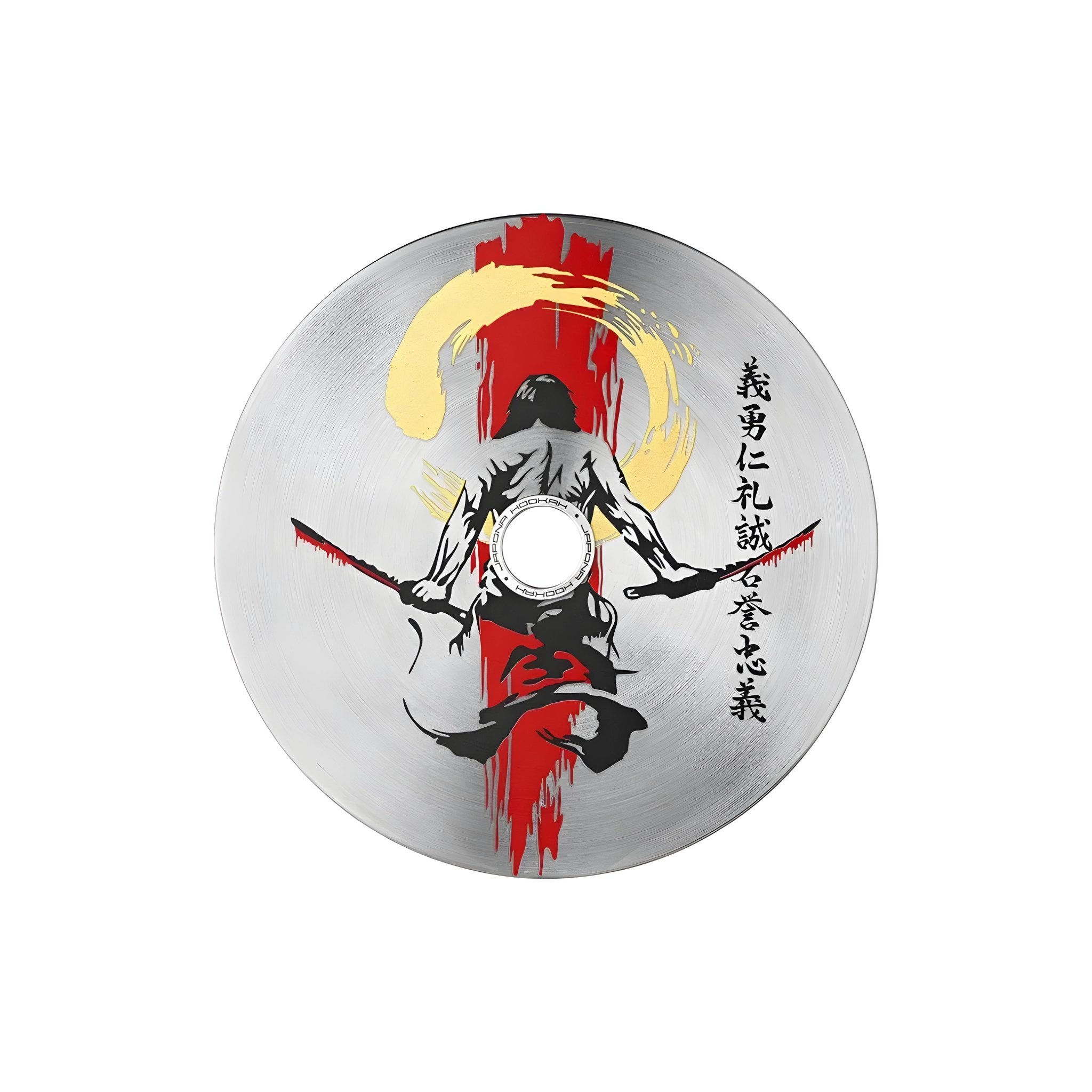Japona Sensei Venge hookah removable saucer with Japanese warrior design

