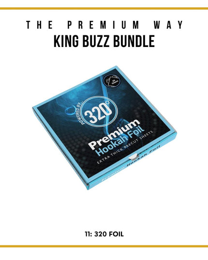King Buzz Beginner's Shisha Kit – Complete Set for New Users