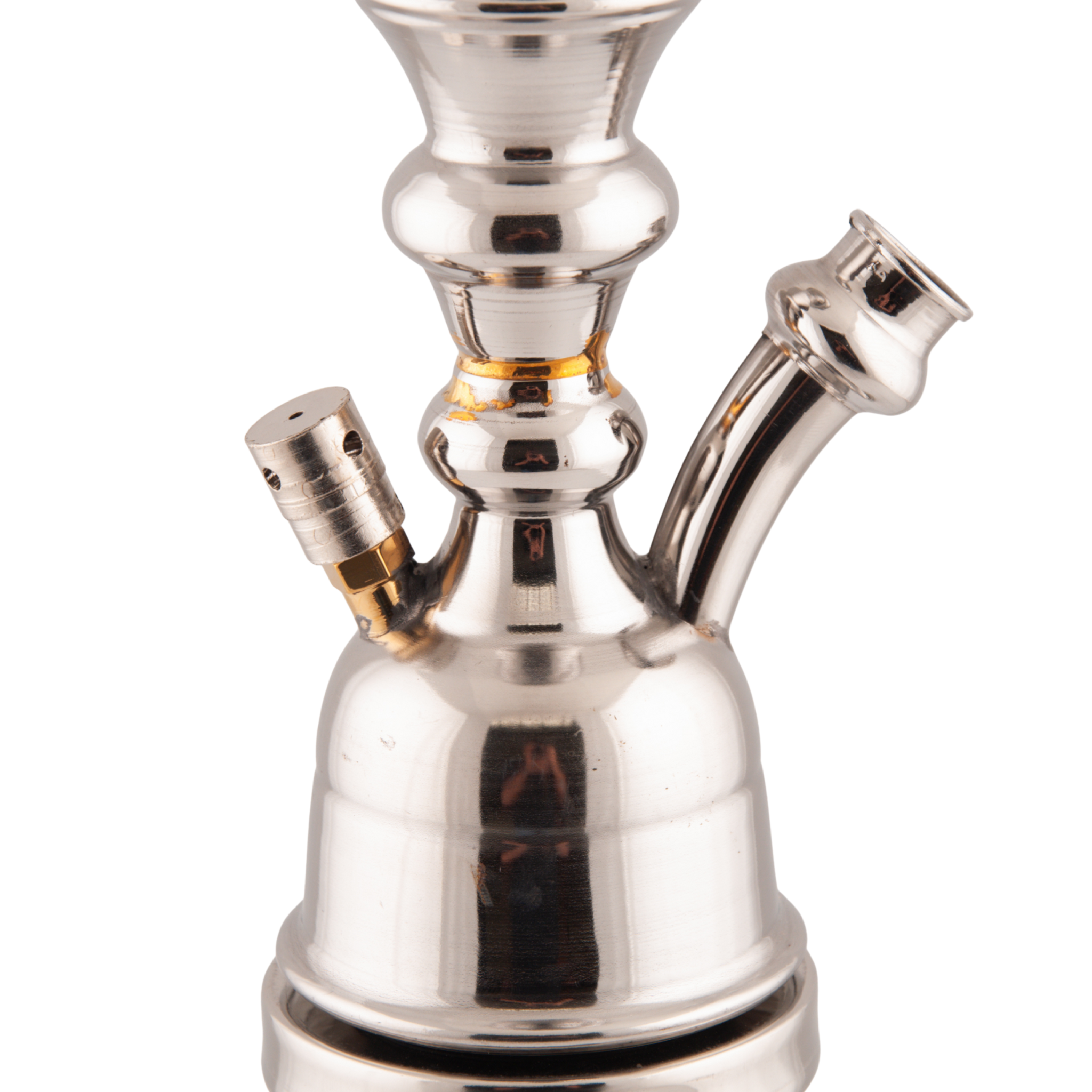 Khalil Mamoon Omda 1141 – 70 cm, Polished Steel Stem, Classic Bell Base 12