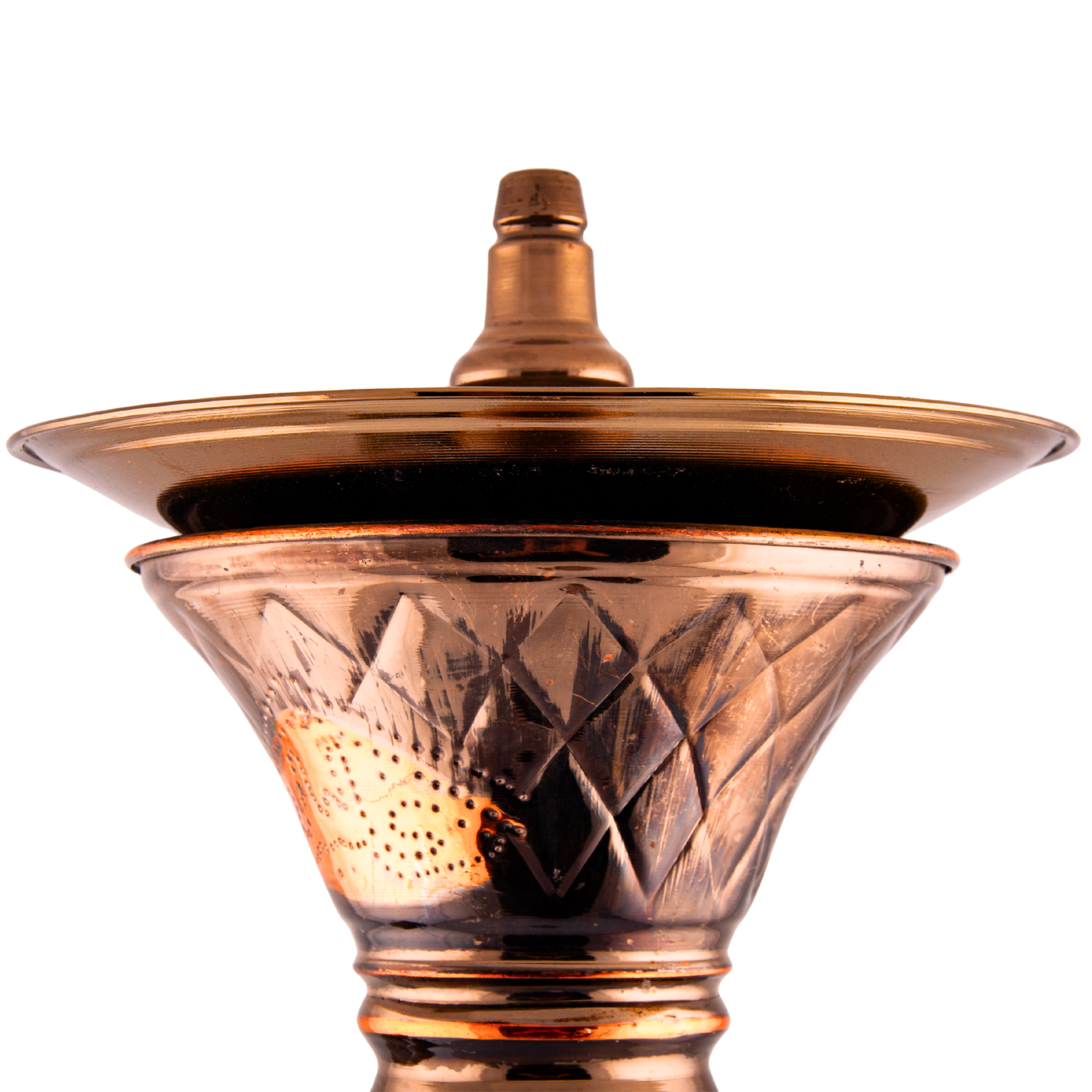 Khalil Mamoon Obsidian Mismatch 7621 – 85 cm, Engraved Column & Crest Tray 13