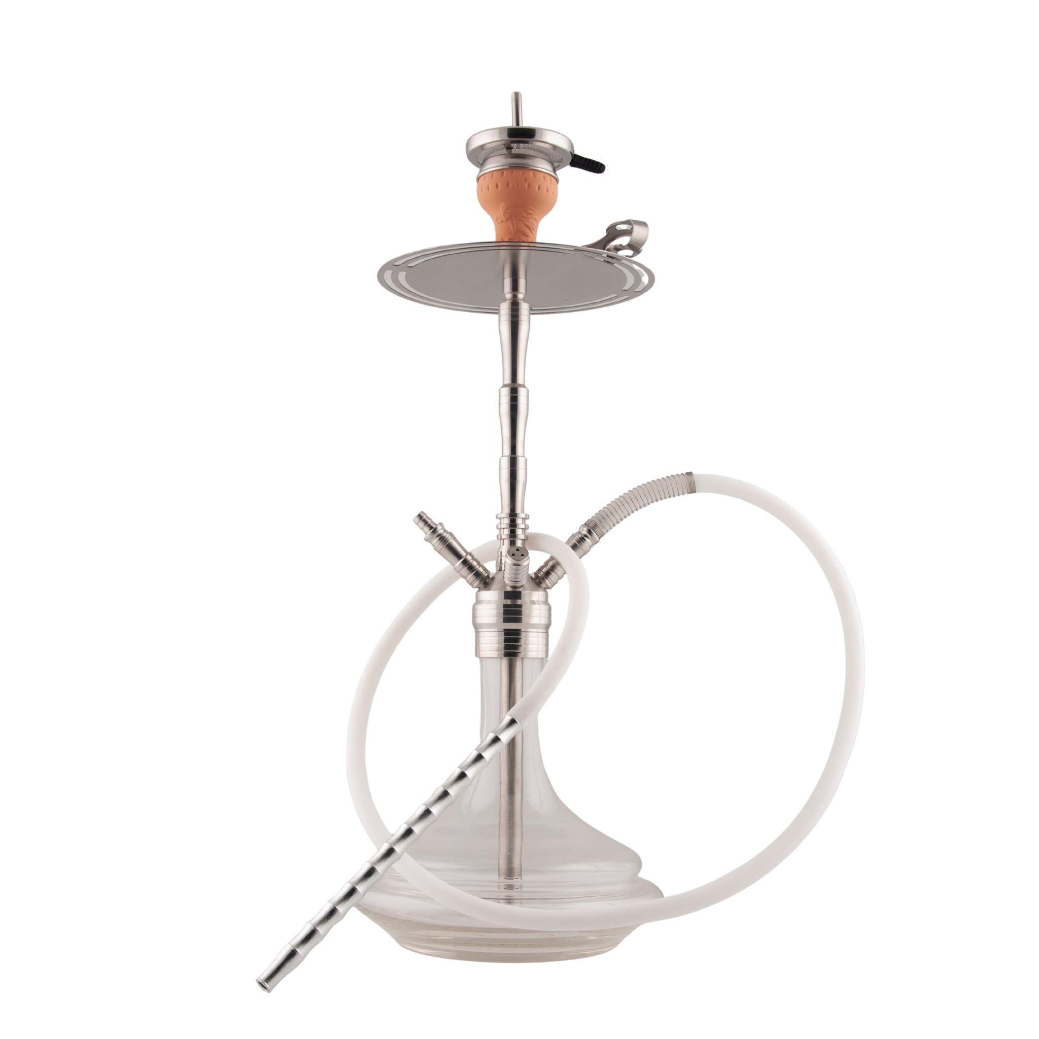ADMY Multi-Hose Stainless Hookah, Threaded Base – 74 cm 4
