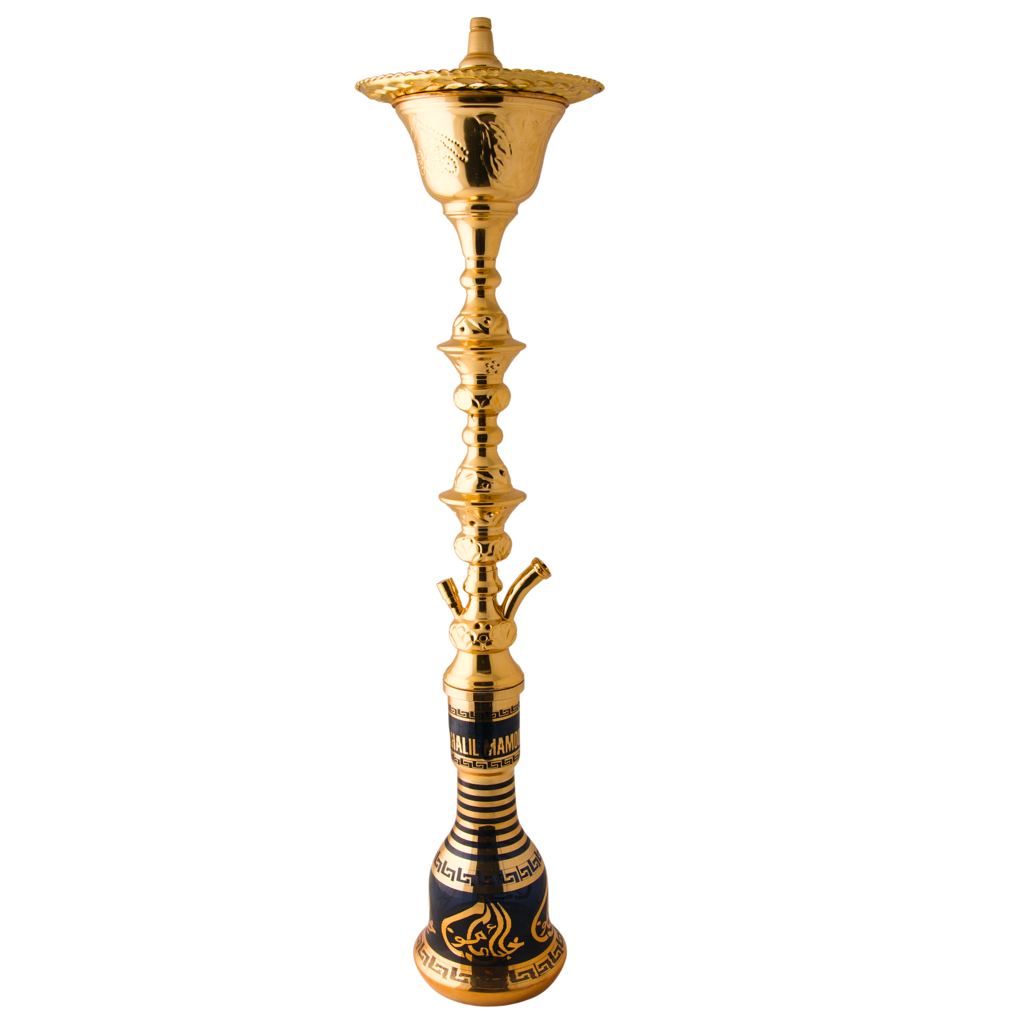 Khalil Mamoon Ice Sharqawi 1 Model 1414, 95 cm shisha with integrated ice bucket and gold-finish stem