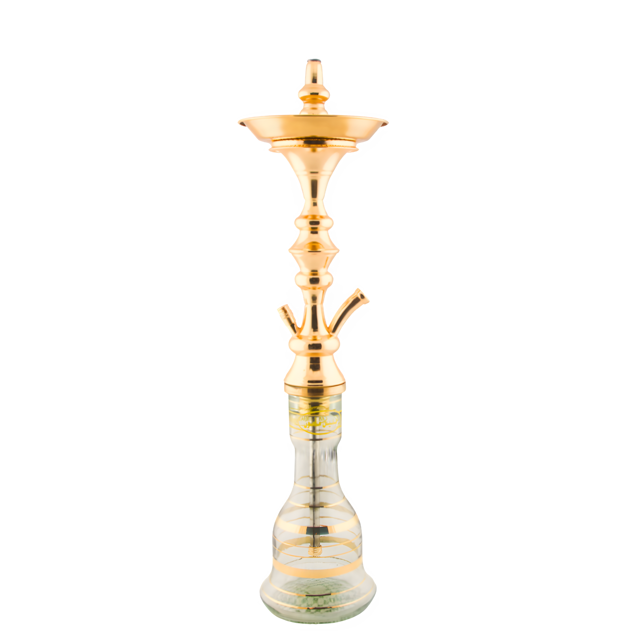 Khalil Mamoon Sherif 1 Level Gold Shisha (Model 1033) — 70 cm