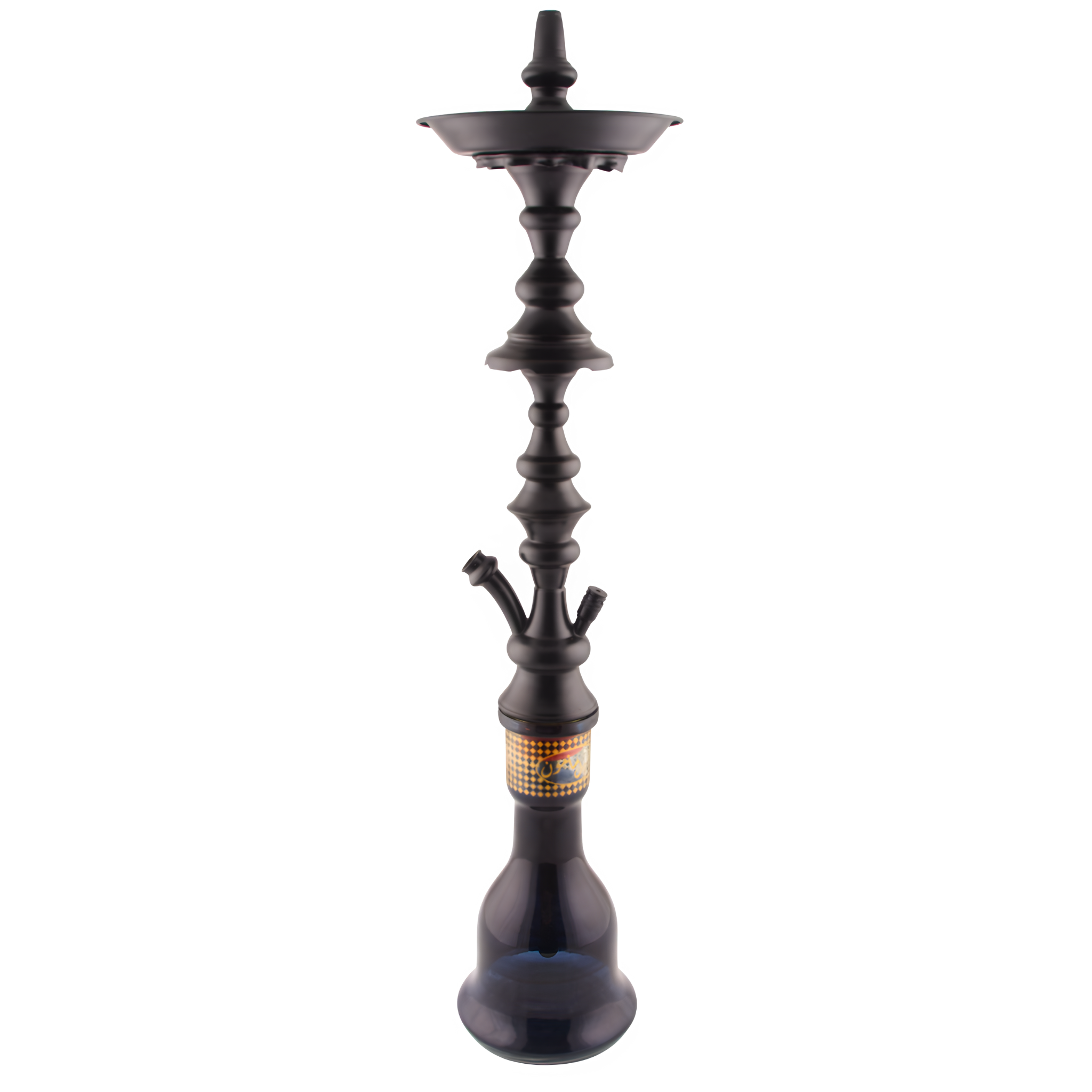 Khalil Mamoon Shareef Black 2-Level Hookah – 79 cm