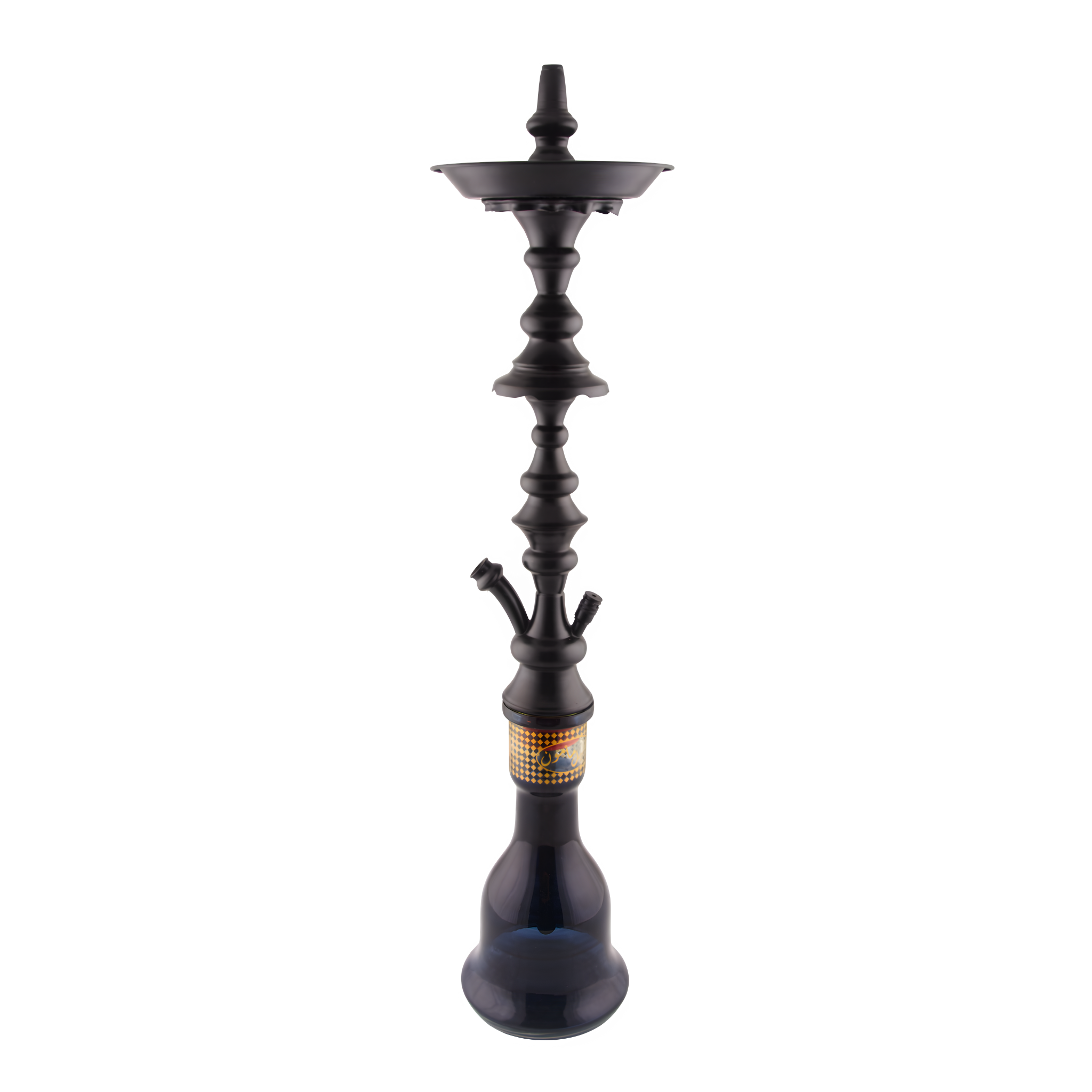 Khalil Mamoon Shareef Black 2-Level Hookah – 79 cm