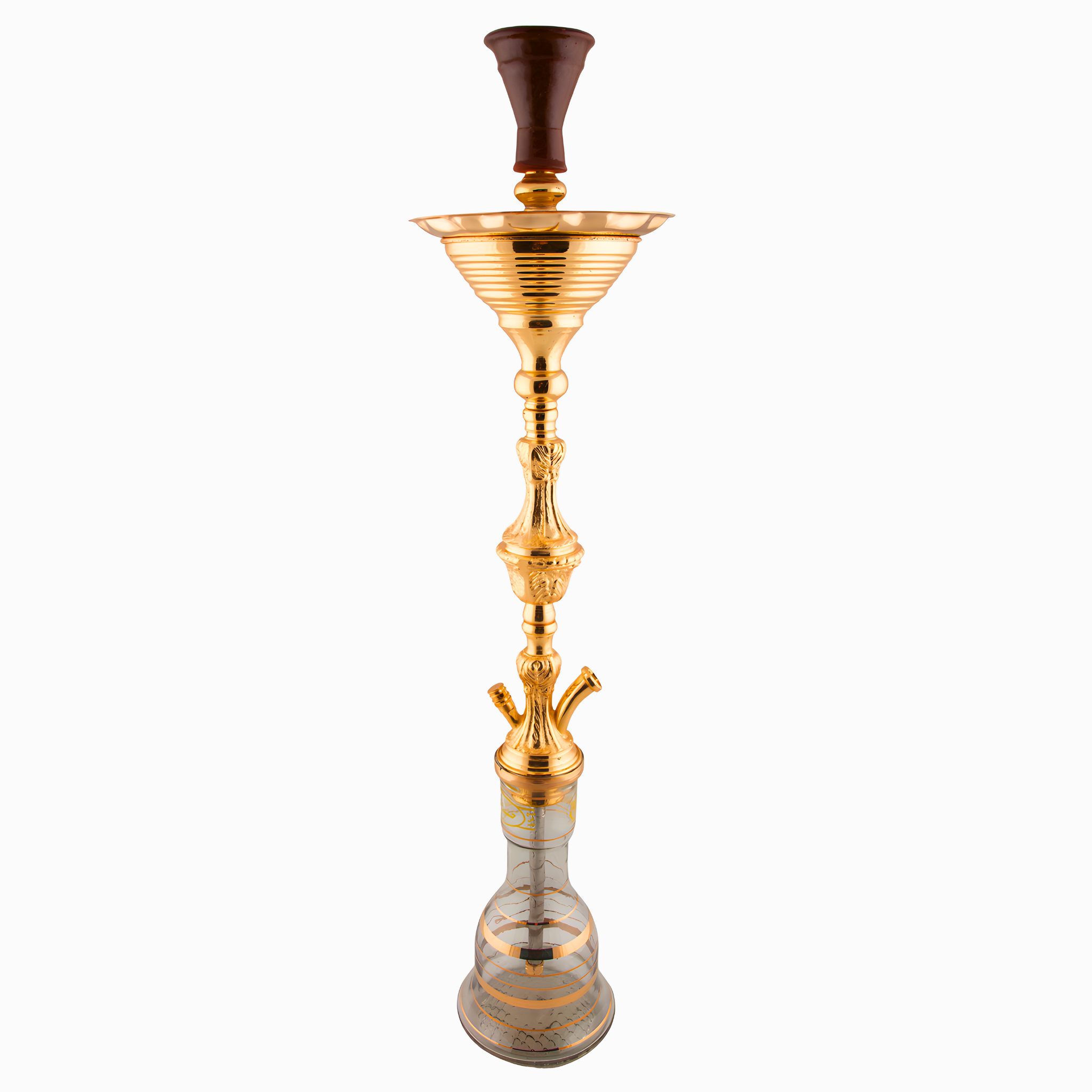 Khalil Mamoon Ice Turkey Level 2 Gold Shisha — 80 cm Ice Bucket 16
