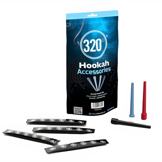 320° Disposable Shisha Mouth Tips - 100 Pack