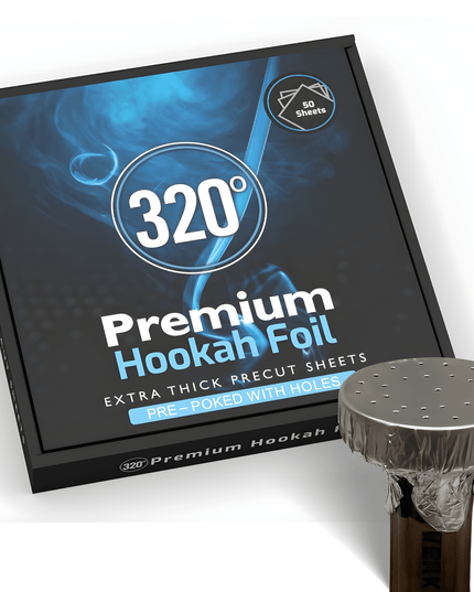 320 Pre - Cut Shisha Foil Sheets – Pre - Poked or Plain Foil | The Premium Way