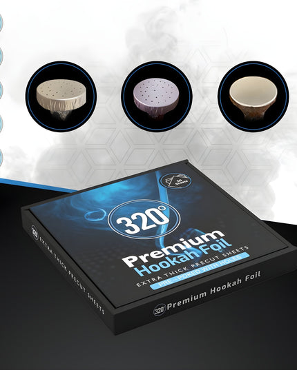 320 Pre - Cut Shisha Foil Sheets – Pre - Poked or Plain Foil | The Premium Way