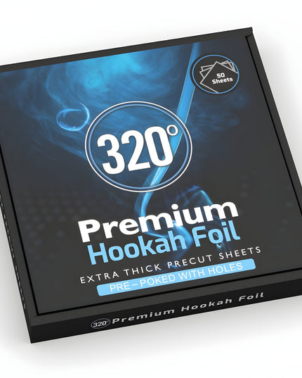 320 Pre - Cut Shisha Foil Sheets – Pre - Poked or Plain Foil | The Premium Way
