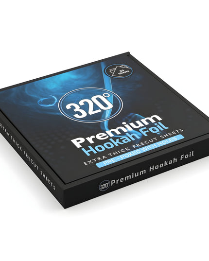 320 Pre - Cut Shisha Foil Sheets – Pre - Poked or Plain Foil | The Premium Way