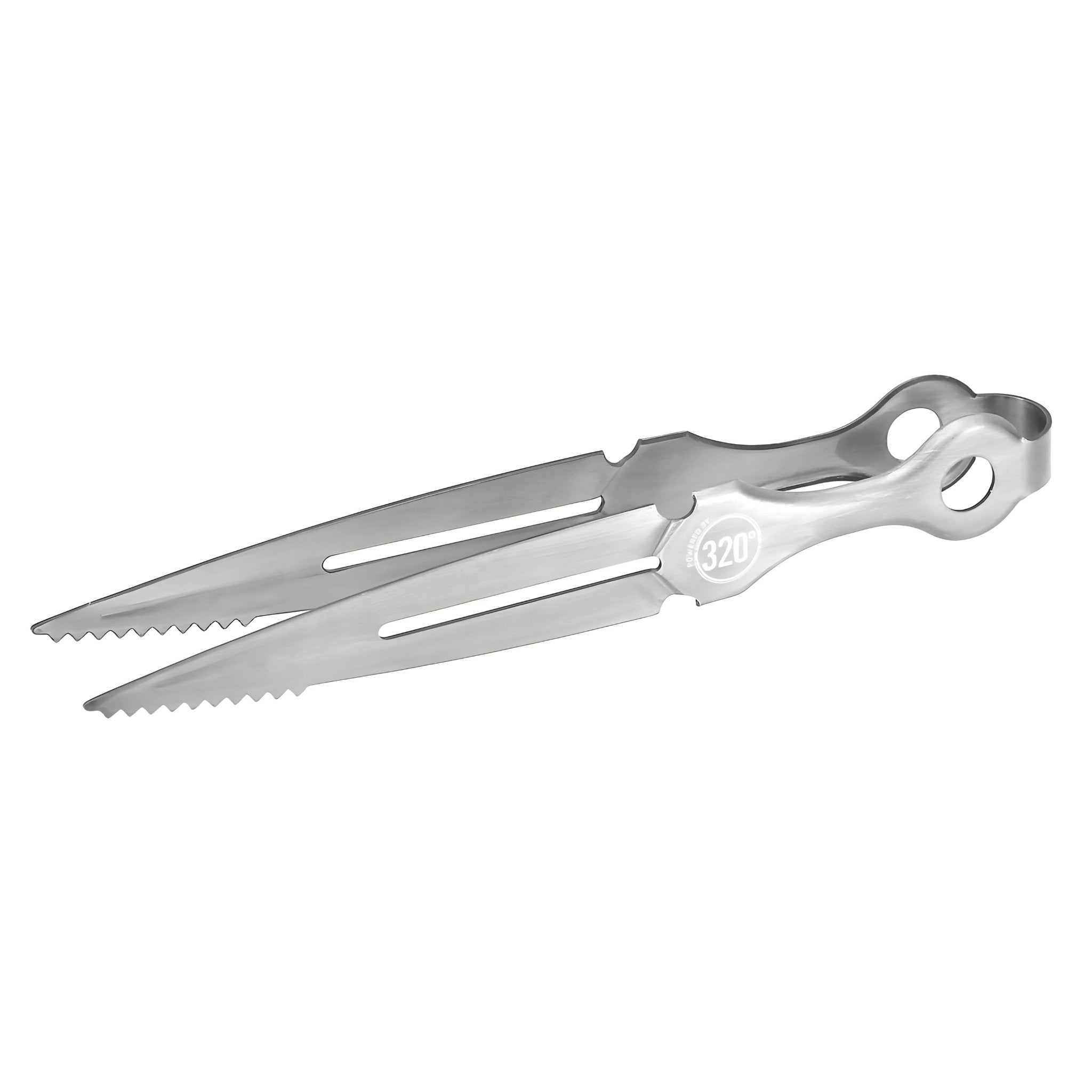 320° Premium Shisha Tongs - Silver