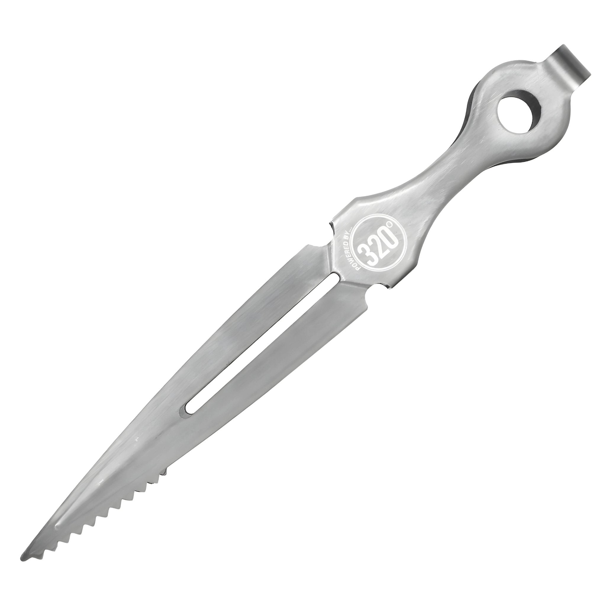 320° Premium Shisha Tongs – Silver, 25 cm