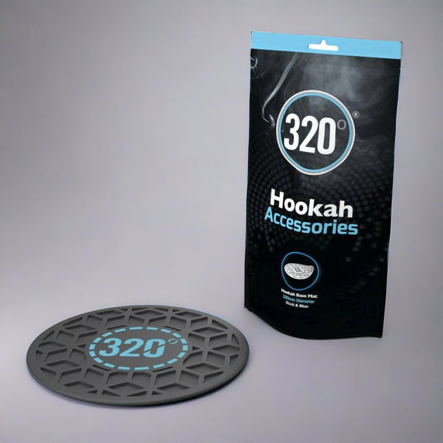 320° - 320° Hookah Base Mat - Black & Blue - The Premium Way
