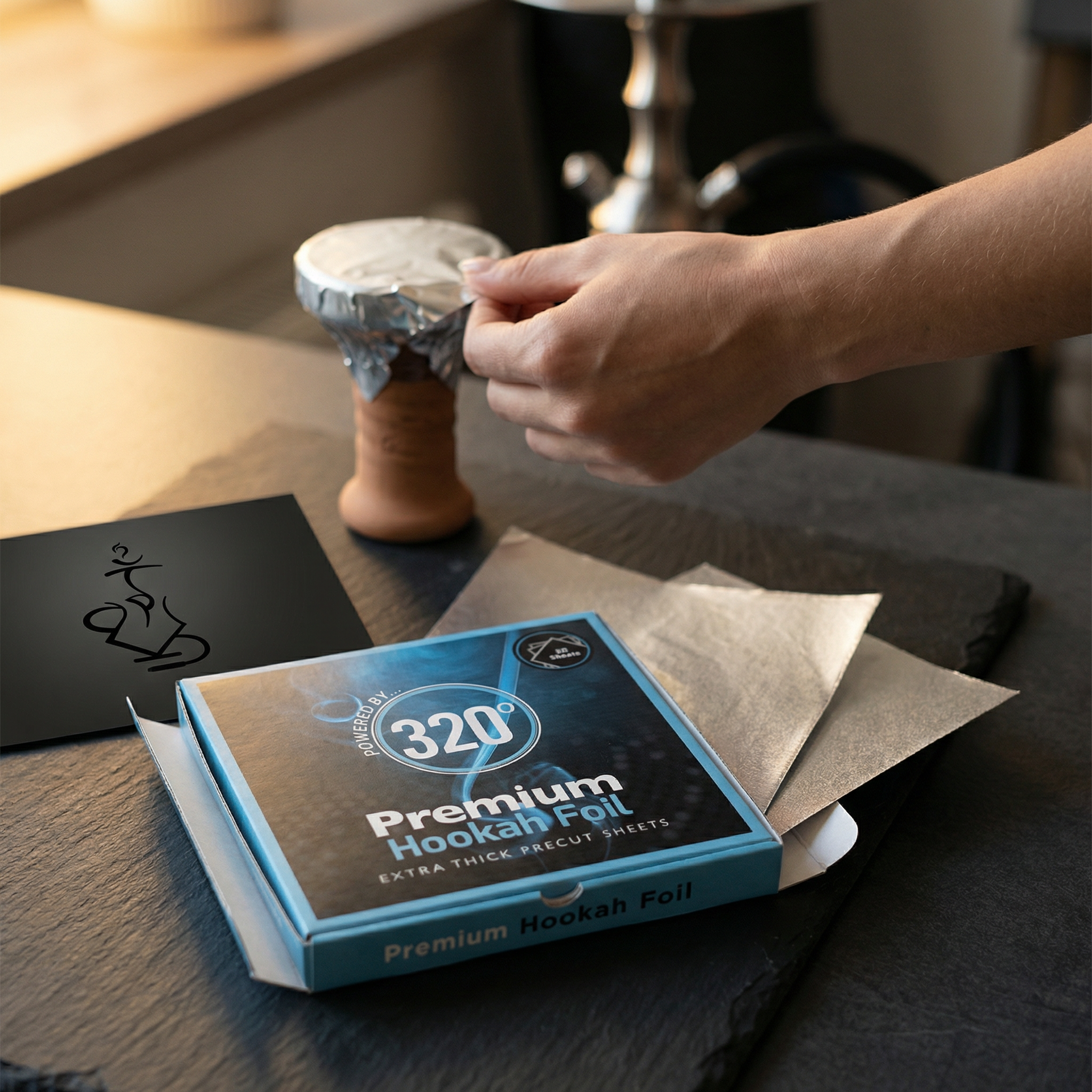 320° Pre-Cut Shisha Foil 50-Pack