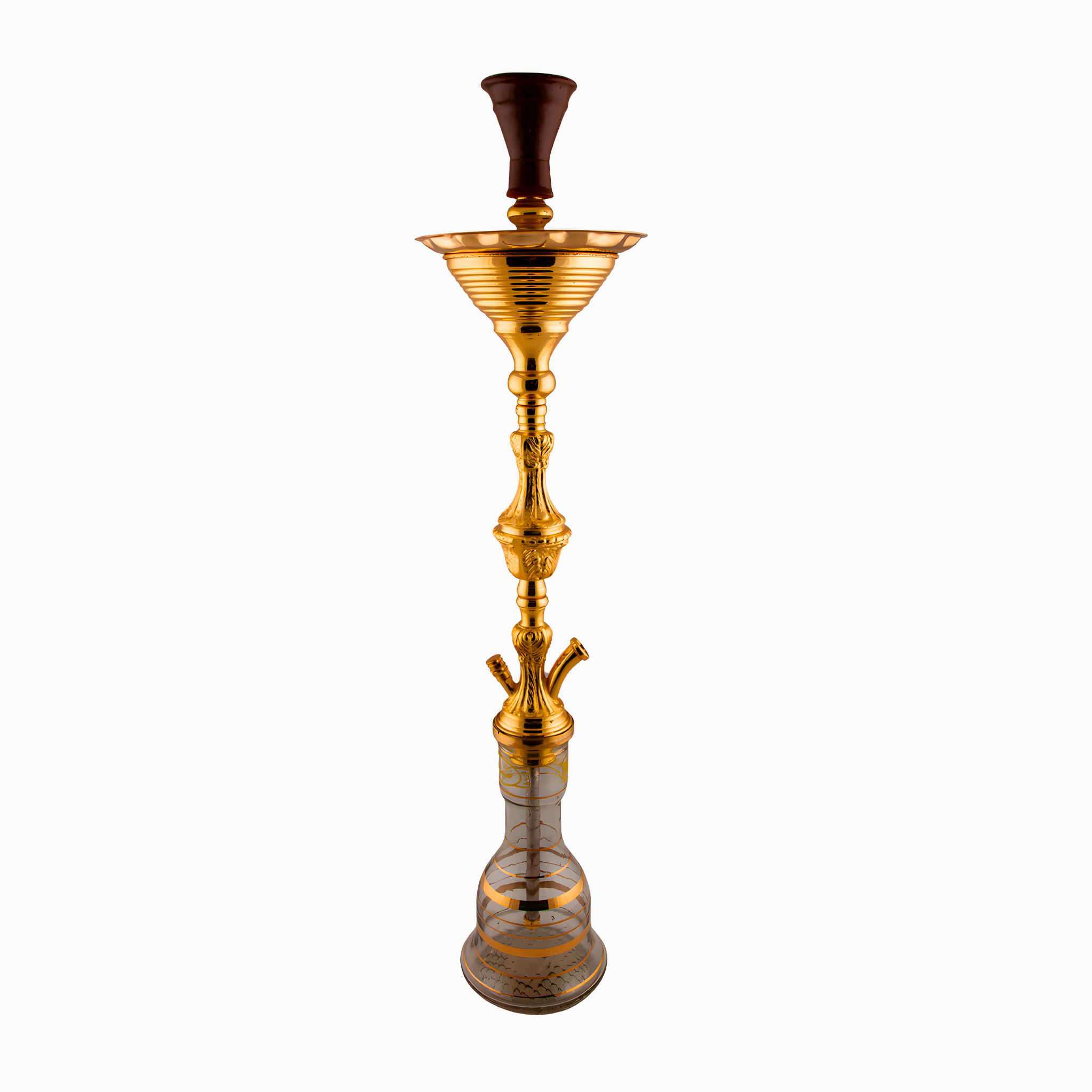 Khalil Mamoon Ice Turkey Level 2 Gold Shisha — 80 cm Ice Bucket 18