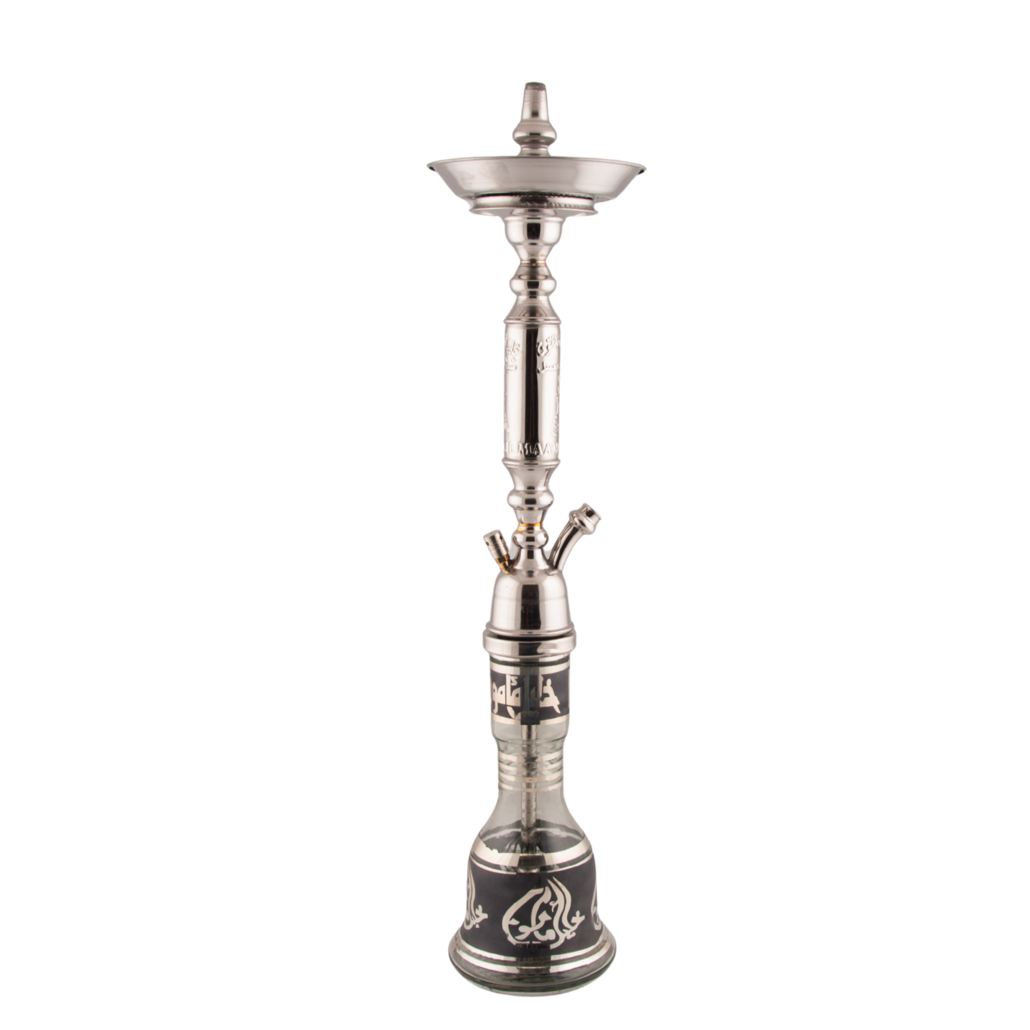 Khalil Mamoon Omda 1141 – 70 cm, Polished Steel Stem, Classic Bell Base 3