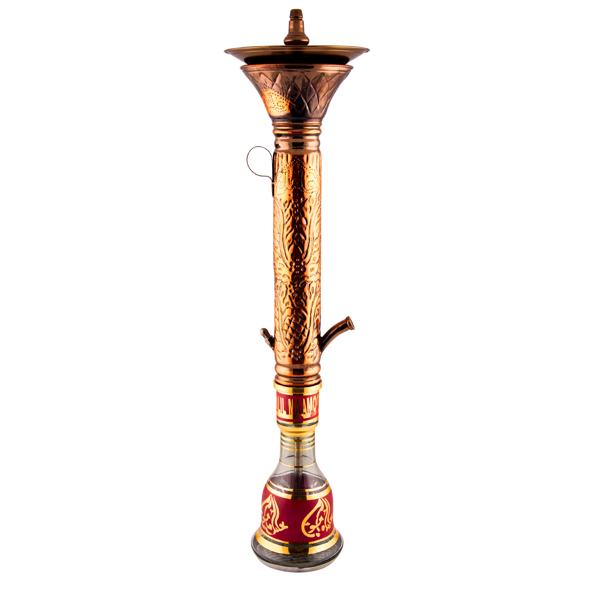 Khalil Mamoon Obsidian Mismatch 7621 – 85 cm, Engraved Column & Crest Tray 4