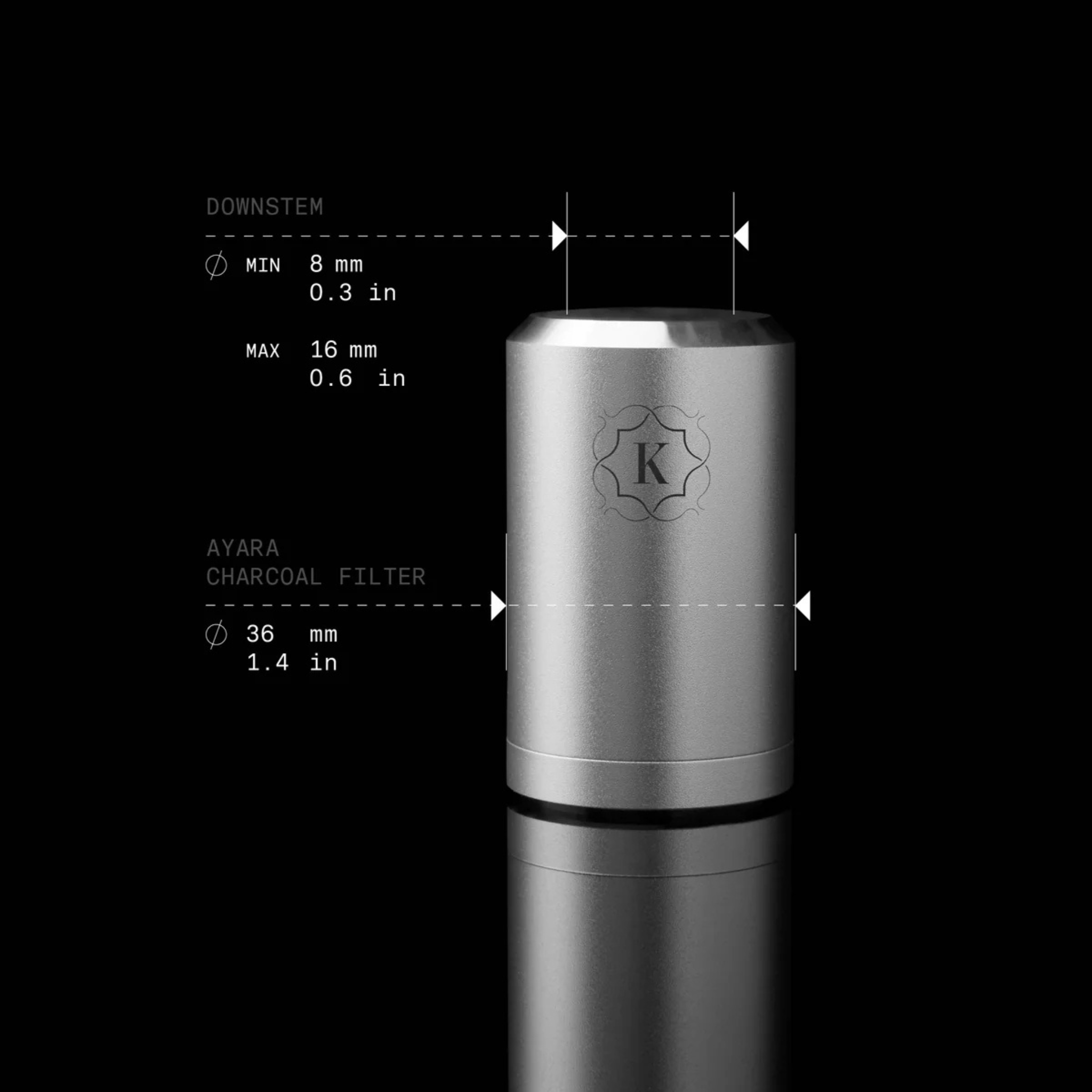 Kaloud Ayara Large Carbon Filter Adapter – Argis 5