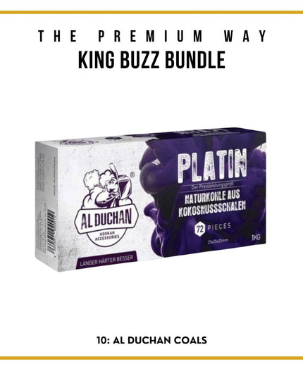 King Buzz Beginner's Shisha Kit – Complete Set for New Users