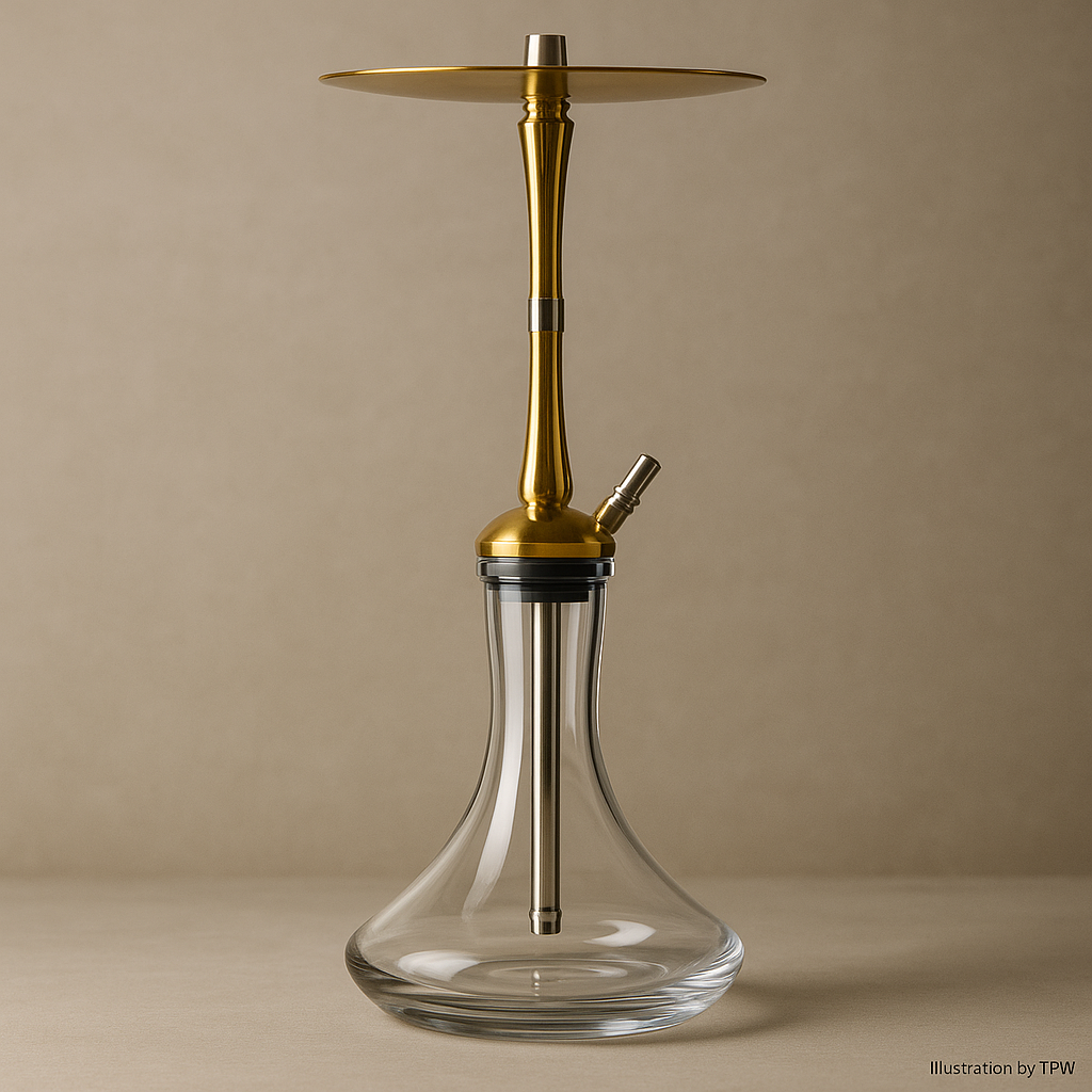 Hoob Go On Gold – Magnetic Hose, Diffuser, 49 cm Modern Hookah 3