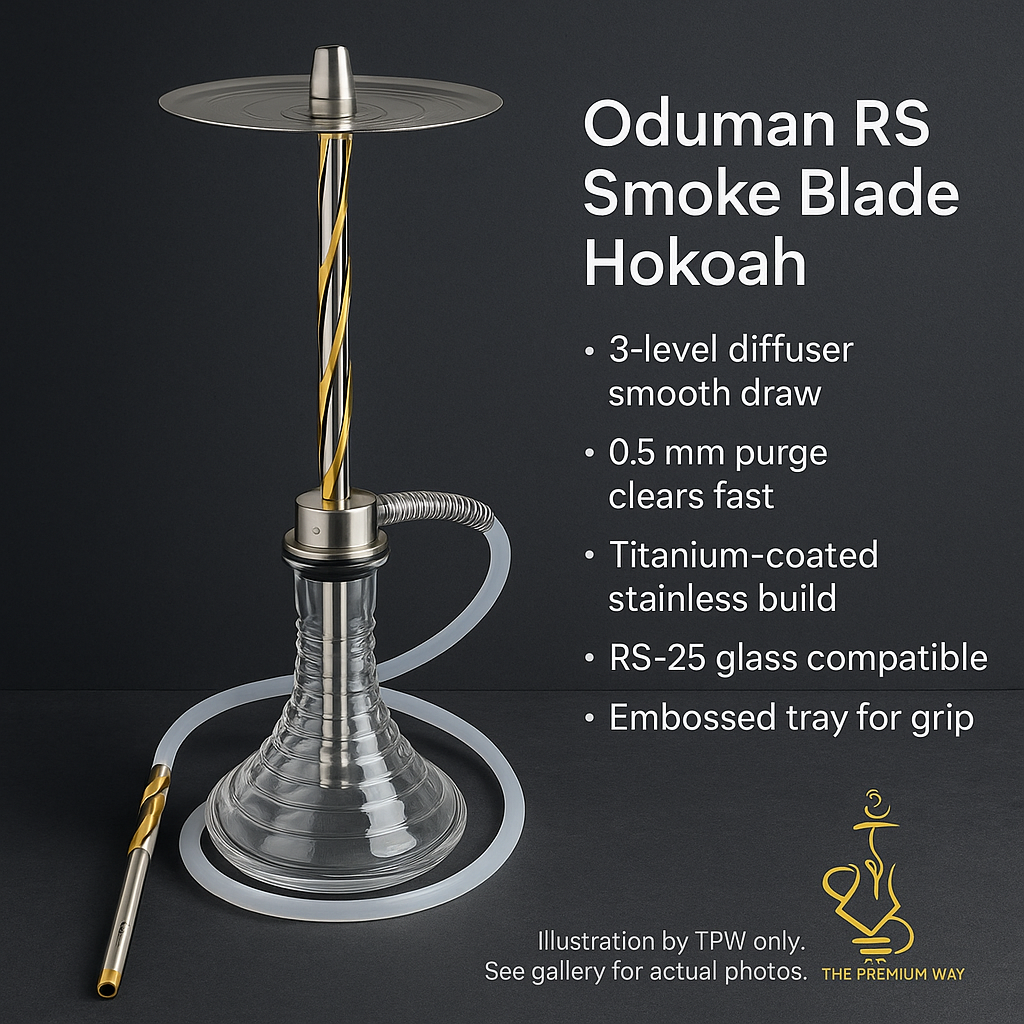 Oduman RS Smoke Blade — 62 cm Stainless, 3-Level Diffuser
