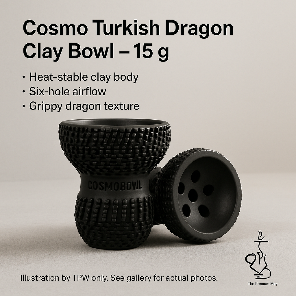 Cosmo Dragon Turkish Bowl – 15 g Multi-Hole Red Clay