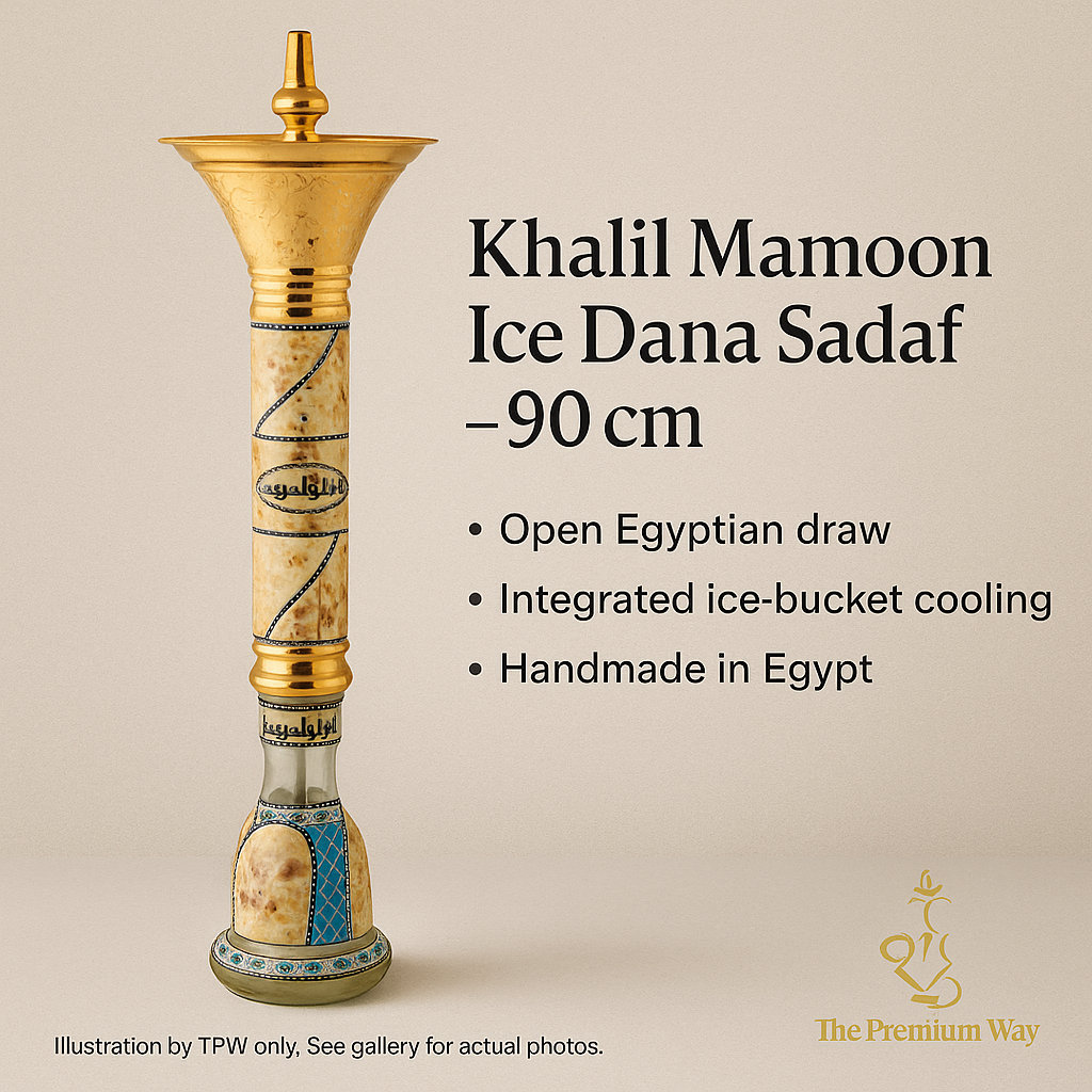 Khalil Mamoon Ice Dana Sadaf Hookah – 90 cm, Ice-Bucket Cooling
