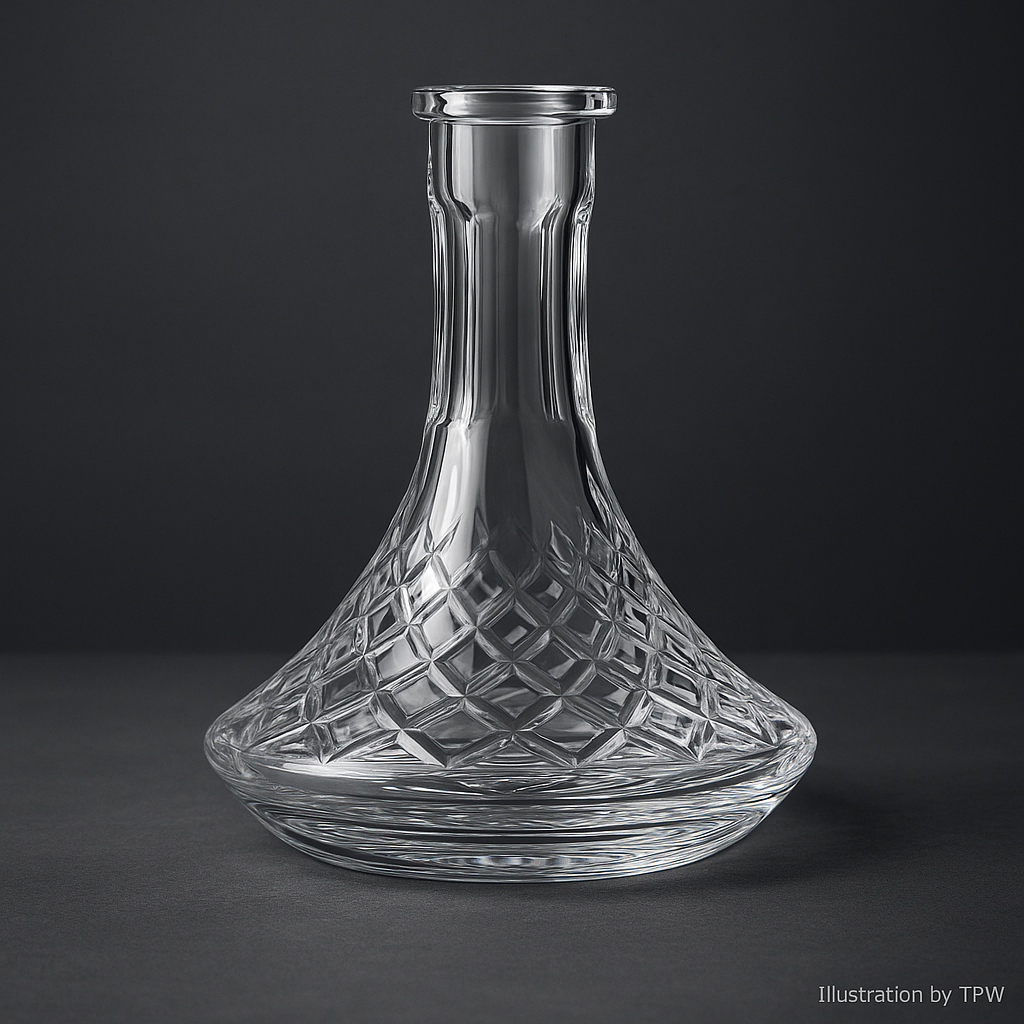 Lismore Crystal-Cut Glass Hookah Base – 45 mm plug-in fit 3