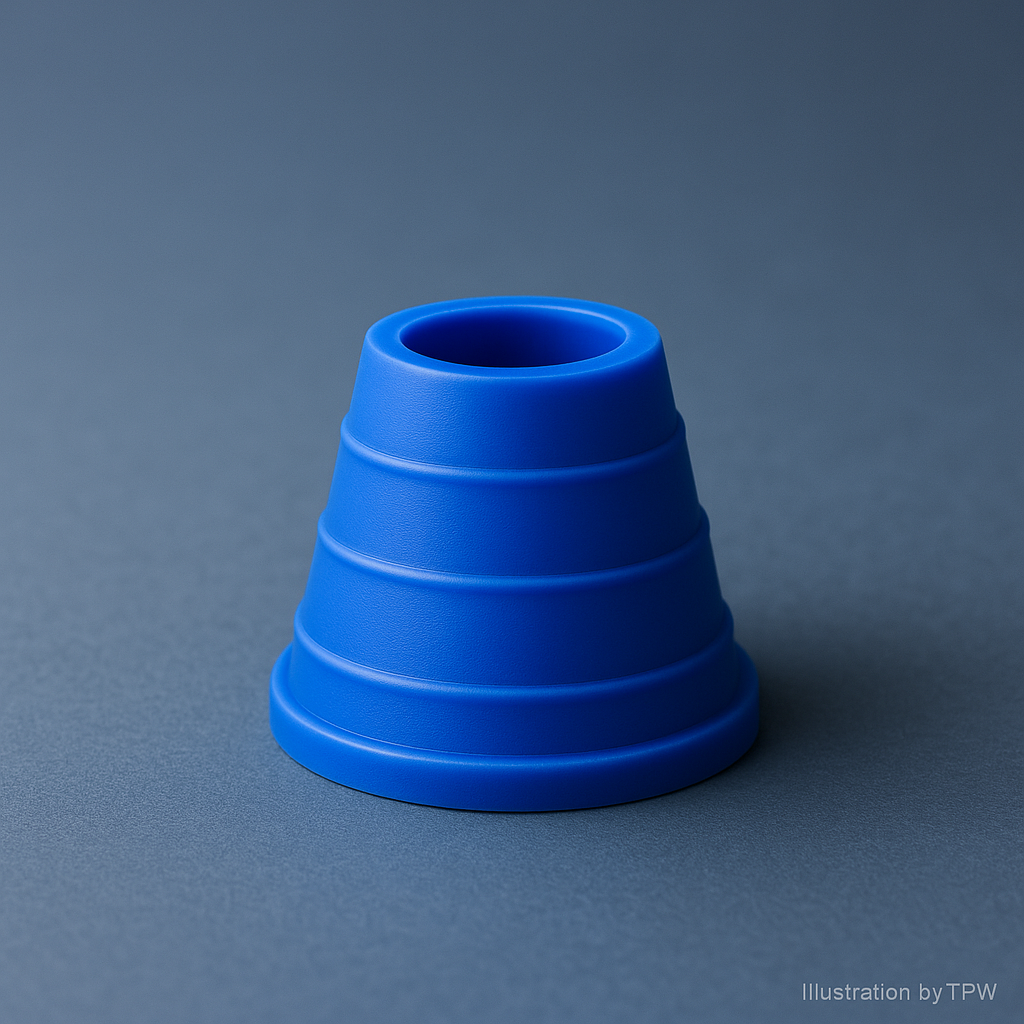 Blue Silicone Hookah Bowl Grommet — Hoob, universal fit for a leak-free seal 3