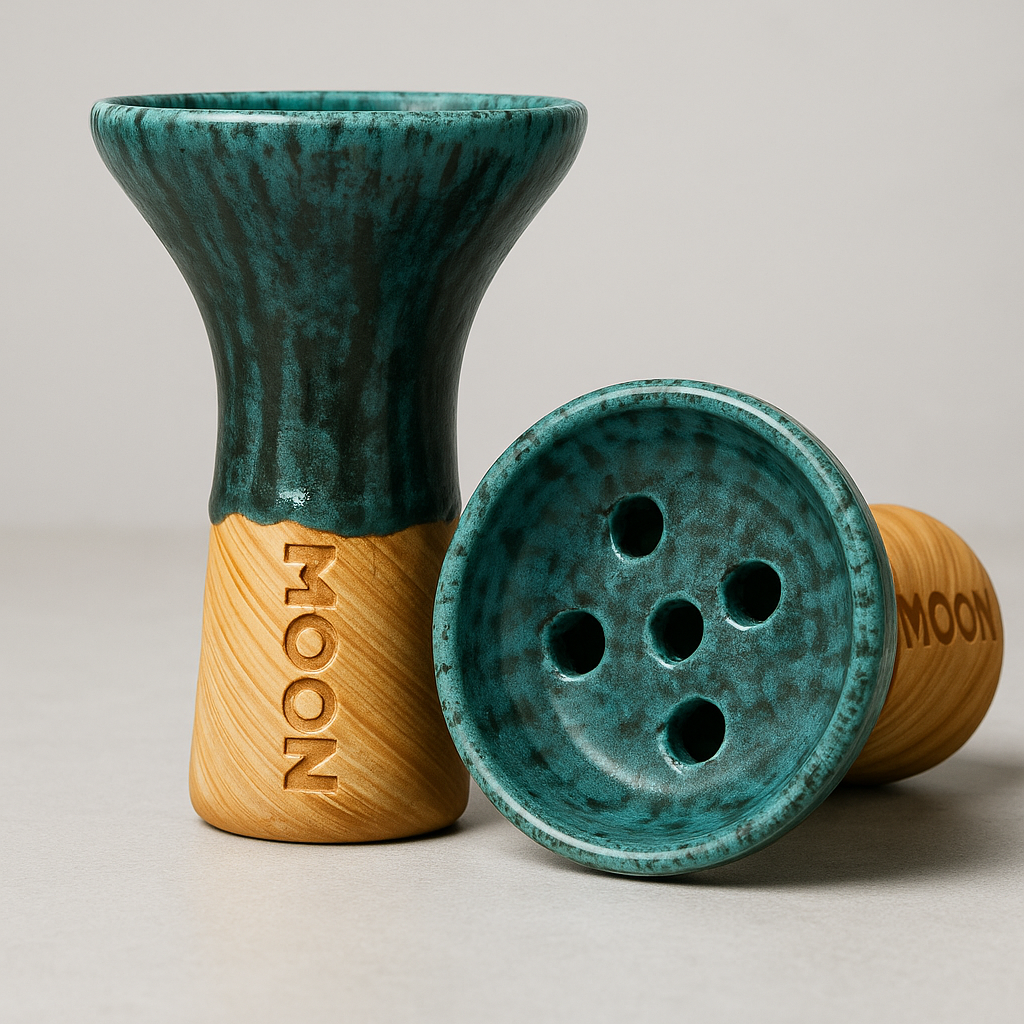 Moon Egyptian Multi-Hole — ~15 g load, hand-glazed clay 3