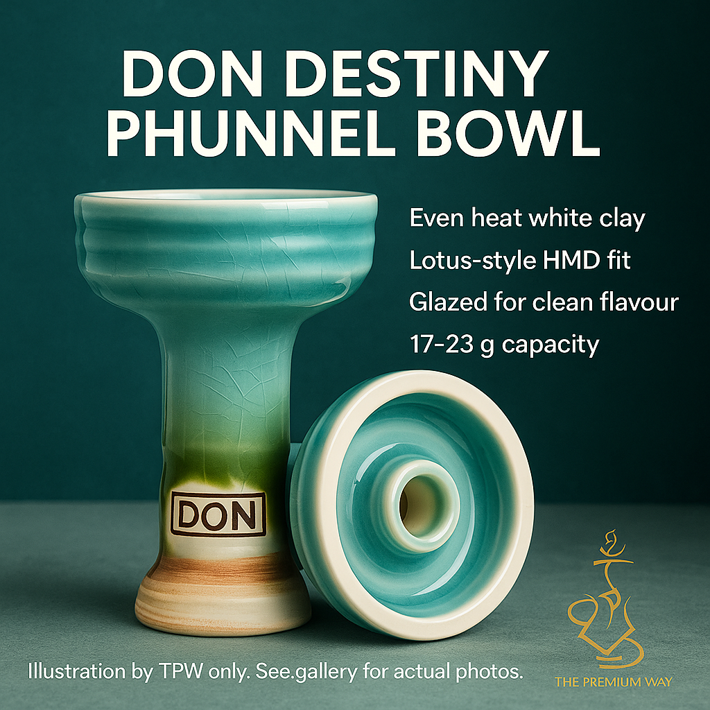 DON Destiny Hookah Bowl — fully glazed, Lotus-fit phunnel