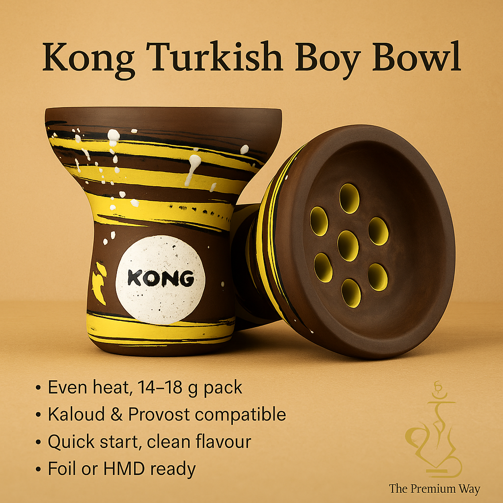 Kong Turkish Boy Ceramic Shisha Bowl, image 3 of 7