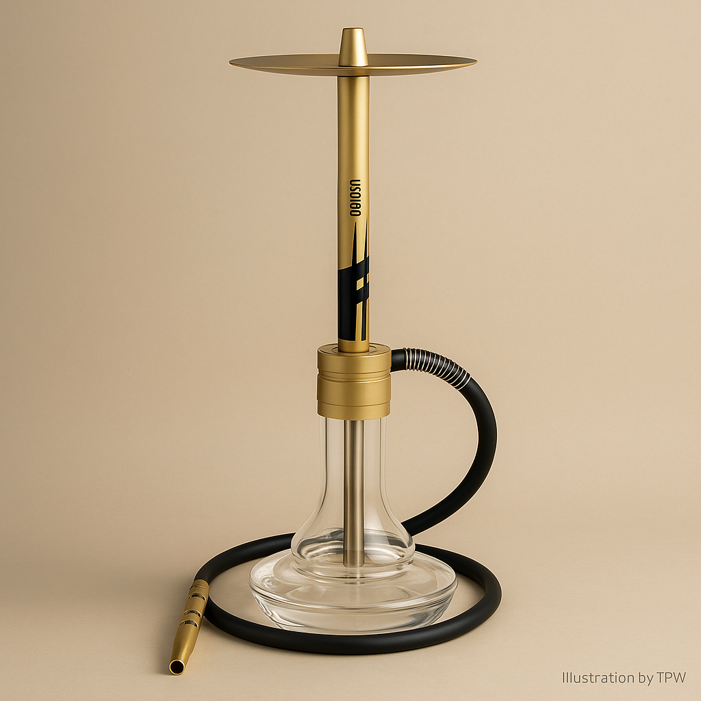Oduman Smoke Drift Shisha – Gold Anodised, Closed-Chamber 3