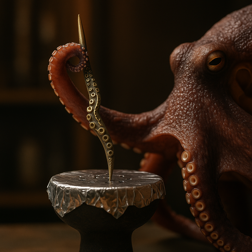 Werkbund Octo Poker – 25 cm Forged Iron, Clean Foil Airflow