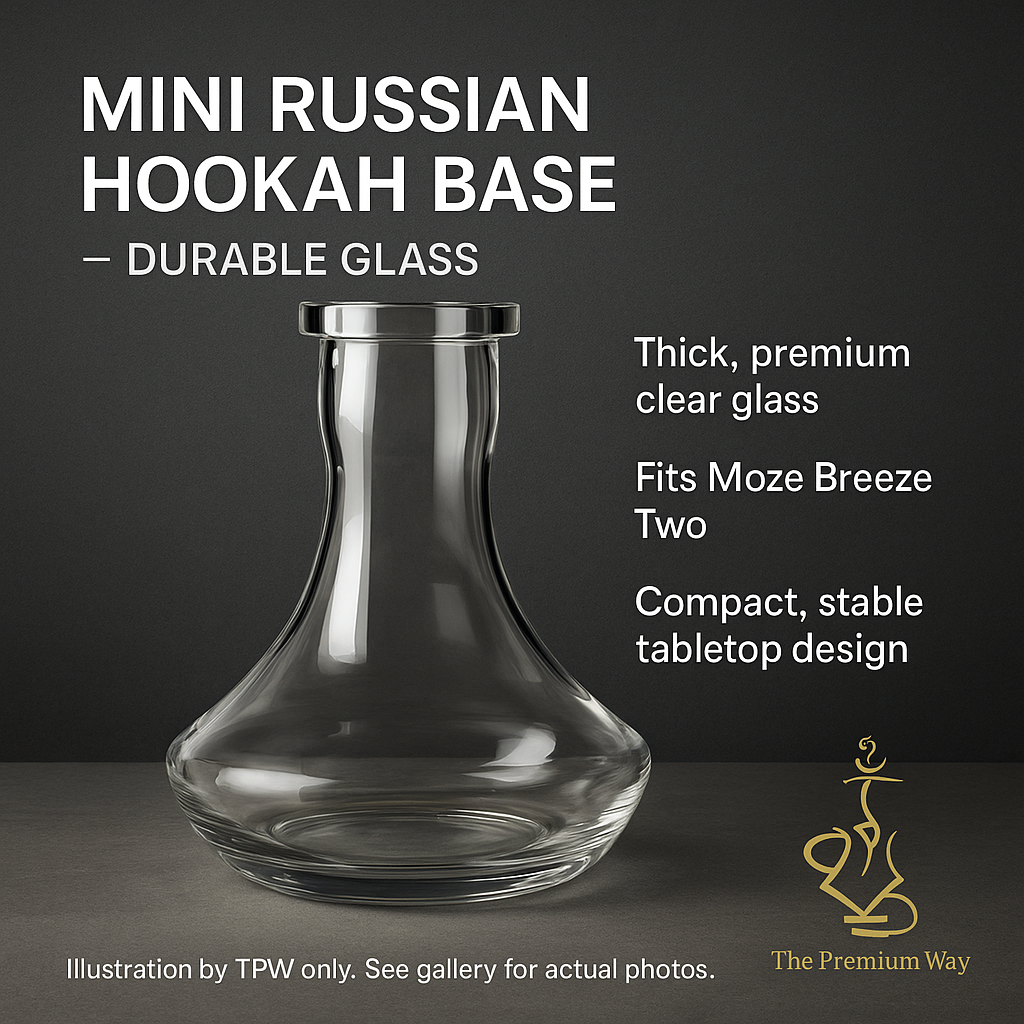 Mini Shisha Glass Base – Russian Mini Compatible