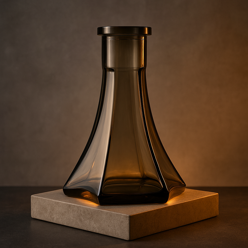 Essentials Starlight Glass Shisha Vase – Black Tint