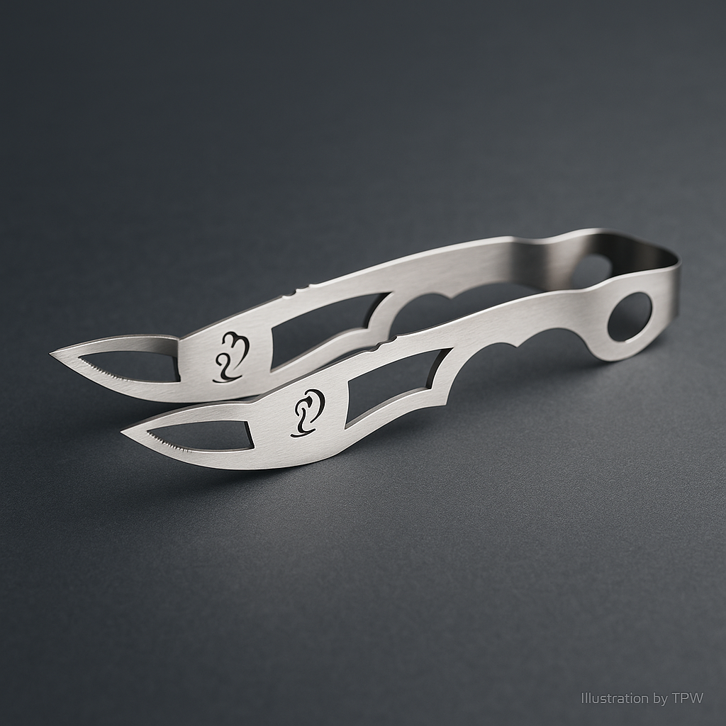 Vintage Syria V4 Coal Tongs – Stainless, 20 cm