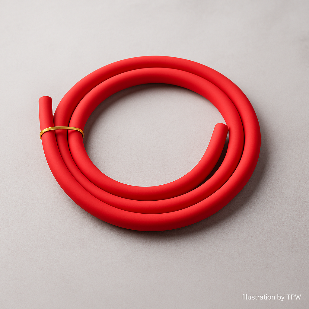 Essentials 1.5 m Red Hookah Hose – Medical-Grade Silicone