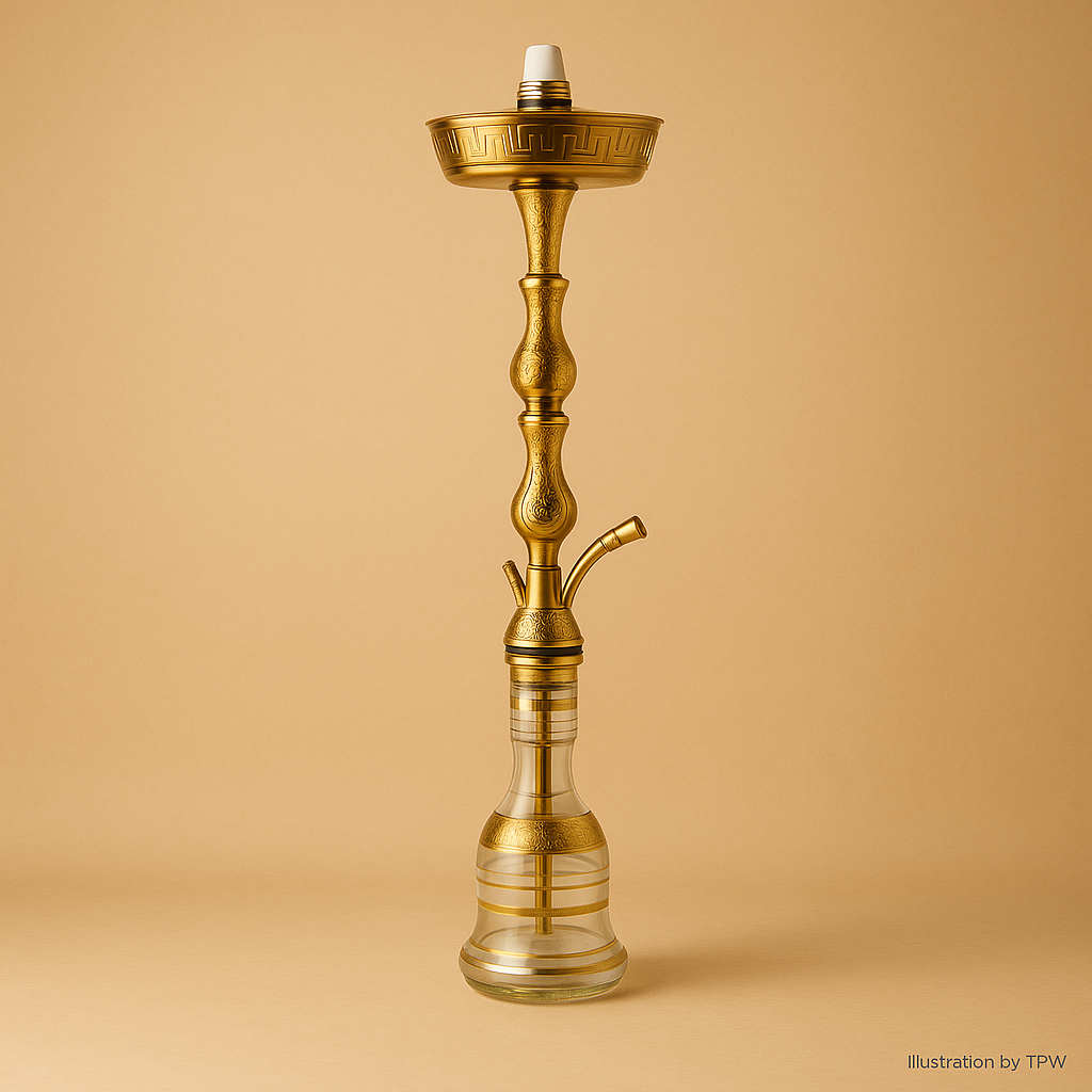 King Buzz Traditional Gold Shisha Pipe 85cm, image 4 of 16