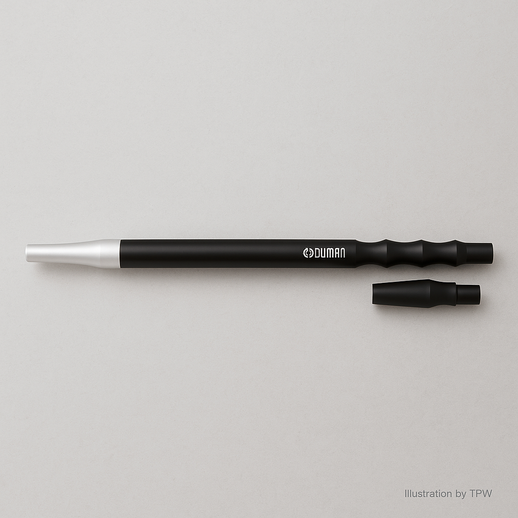 Oduman 40 cm Aluminium Mouthpiece with Universal Connector – Black