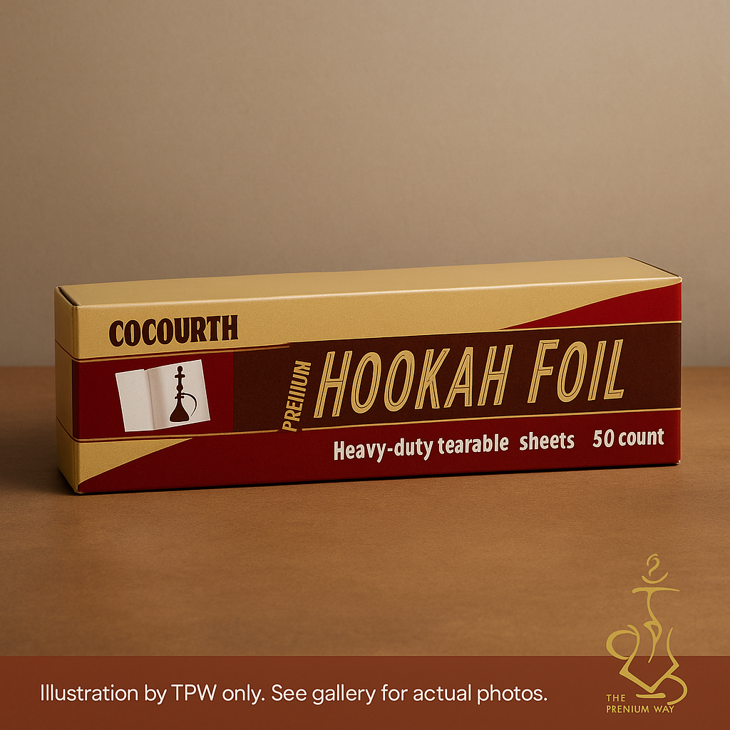 Cocourth Shisha Foil — 50 Micron Strength, 15 m Roll
