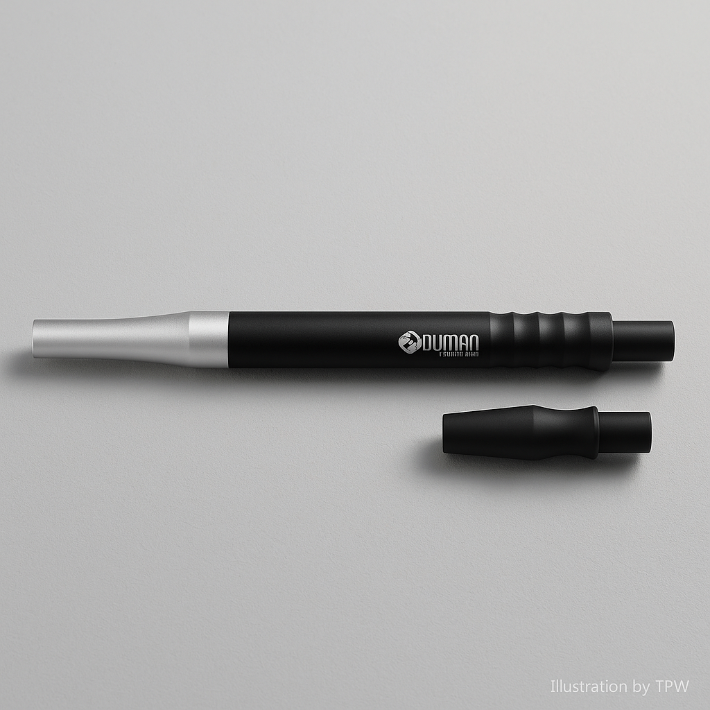 Oduman Aluminium Mouthpiece 25 cm – Initial Series, Black